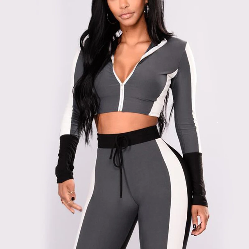 Women's New European and American Style Sexy Short Hooded Women's Color Matching Sports and Leisure Suit Yoga Set
Women's New European and American Style Sexy Short Hooded Women's Color Matching Sports and Leisure Suit Yoga Set