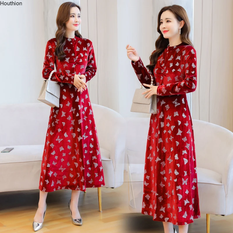 Houthion Women's Dresses Pint Long Dress Loose Plus Size Bohemia New Draw Back Casual Fashion Chiffon A-LINE Mid-Calf
Houthion Women's Dresses Pint Long Dress Loose Plus Size Bohemia New Draw Back Casual Fashion Chiffon A-LINE Mid-Calf