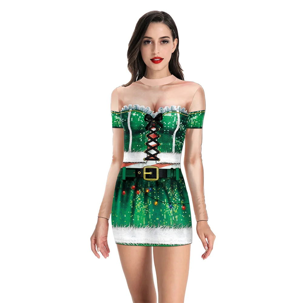 Fashion Casual Christmas Women's Dresses Digital Printed Long Sleeve Hip Skirt Women Elegant Mini Dress Slim Mujers Top
Fashion Casual Christmas Women's Dresses Digital Printed Long Sleeve Hip Skirt Women Elegant Mini Dress Slim Mujers Top