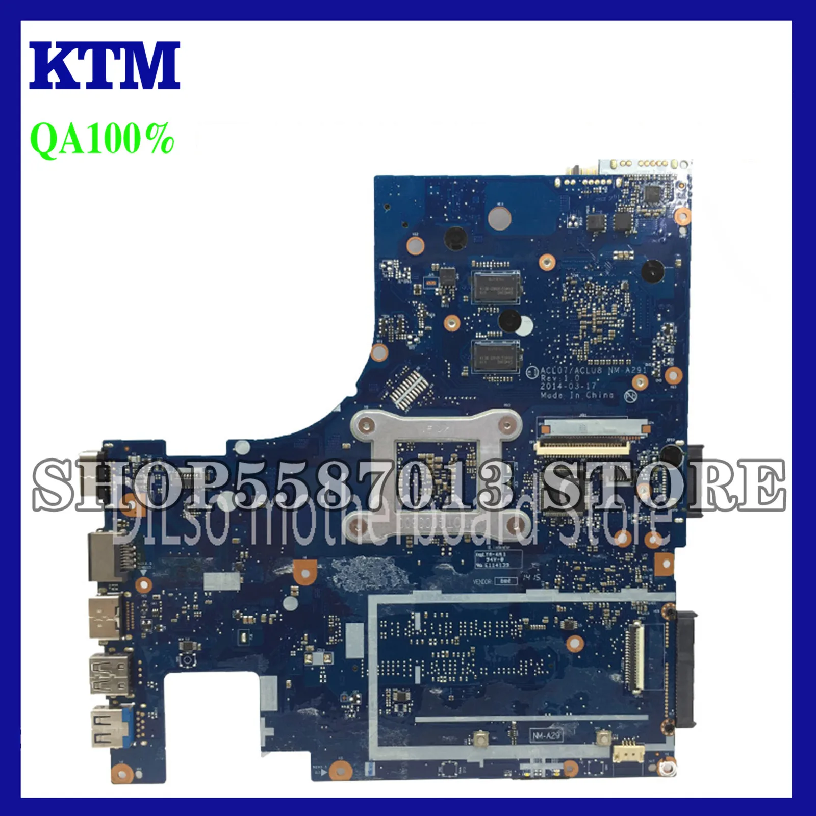 KEFU ACLU7/ACLU8 NM-A291 Motherboard For Lenovo G40-75M Z40-75 Laptop Motherboard A8 CPU nm-a291 Mainboard original Test
KEFU ACLU7/ACLU8 NM-A291 Motherboard For Lenovo G40-75M Z40-75 Laptop Motherboard A8 CPU nm-a291 Mainboard original Test
