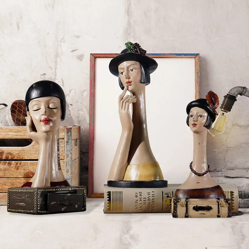 European Style Retro Gentlewomanly Lady Resin Half-Length Portrait Sculpture Clothes Shop Showcase Ornaments X3138
European Style Retro Gentlewomanly Lady Resin Half-Length Portrait Sculpture Clothes Shop Showcase Ornaments X3138