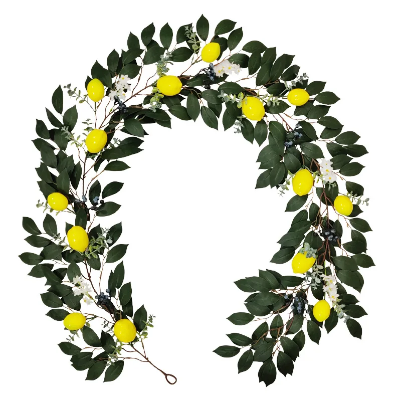 Artificial Flowers 198cm Encrypted Green Plant Simulation Lemon Cane for Wedding Home Hanging Decor Birthday Party Decoration
Artificial Flowers 198cm Encrypted Green Plant Simulation Lemon Cane for Wedding Home Hanging Decor Birthday Party Decoration