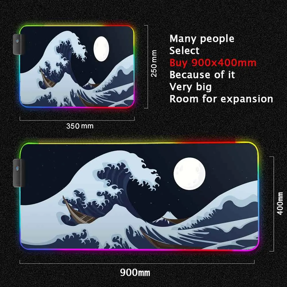 Коврик для мыши Great Wave Off для ПК, большой коврик для мыши с RGB-рисунком, водонепроницаемые компьютерные игровые аксессуары, коврик для мыши, На...
Коврик для мыши Great Wave Off для ПК, большой коврик для мыши с RGB-рисунком, водонепроницаемые компьютерные игровые аксессуары, коврик для мыши, На...