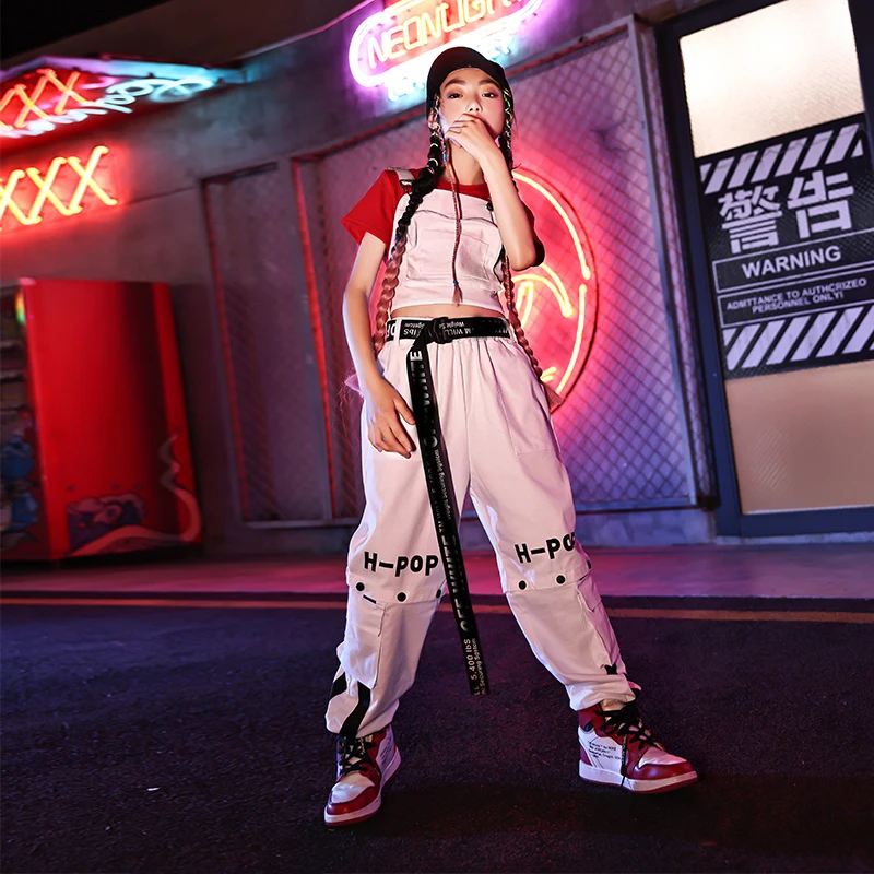 Ballroom Hip Hop Dance Clothes For Girls Children'S Day Jazz Performance Costumes White Vest Loose Pants Rave Clothes DN8860
Ballroom Hip Hop Dance Clothes For Girls Children'S Day Jazz Performance Costumes White Vest Loose Pants Rave Clothes DN8860