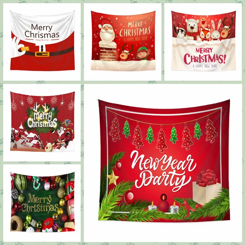 New Christmas holiday scene decoration tapestry dormitory family party decoration hanging cloth Home Furnishing
New Christmas holiday scene decoration tapestry dormitory family party decoration hanging cloth Home Furnishing