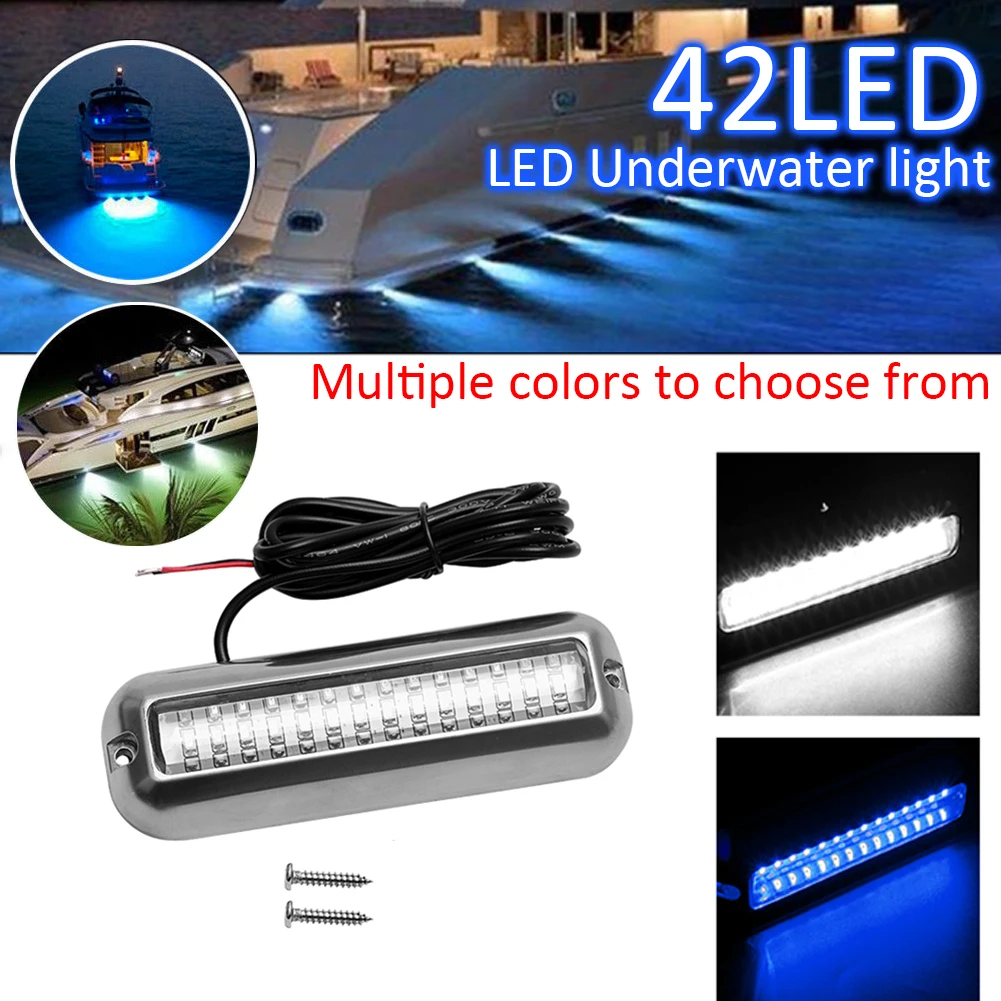 Universal 42 LED 50W Stainless Steel Underwater Pontoon Boat Transom Lights Water Landscape Lighting for Marine Boat Accessories
Universal 42 LED 50W Stainless Steel Underwater Pontoon Boat Transom Lights Water Landscape Lighting for Marine Boat Accessories