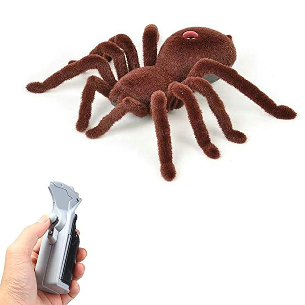 

Батарея имитация на дистанционном управлении игрушка-паук забавная мягкая плюшевая ИК-паук пульт дистанционного управления тарантула дет...