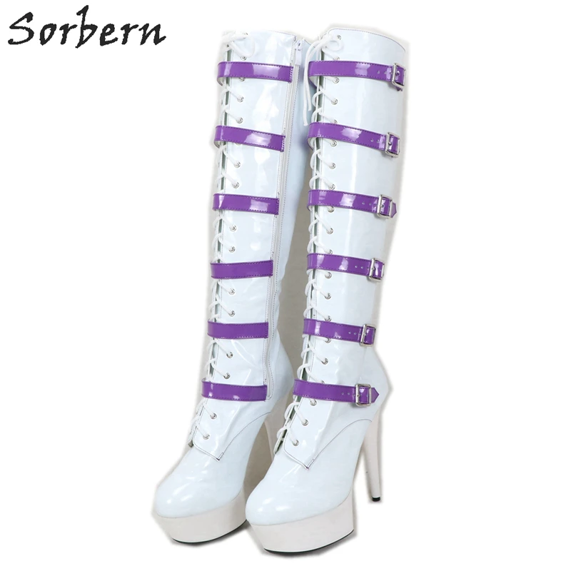 Sorbern Custom Knee High Boots For Women 6Inch High Heel Stripper Pole Dance Boot Platform Custom Straps Cosplay Boot Long
Sorbern Custom Knee High Boots For Women 6Inch High Heel Stripper Pole Dance Boot Platform Custom Straps Cosplay Boot Long