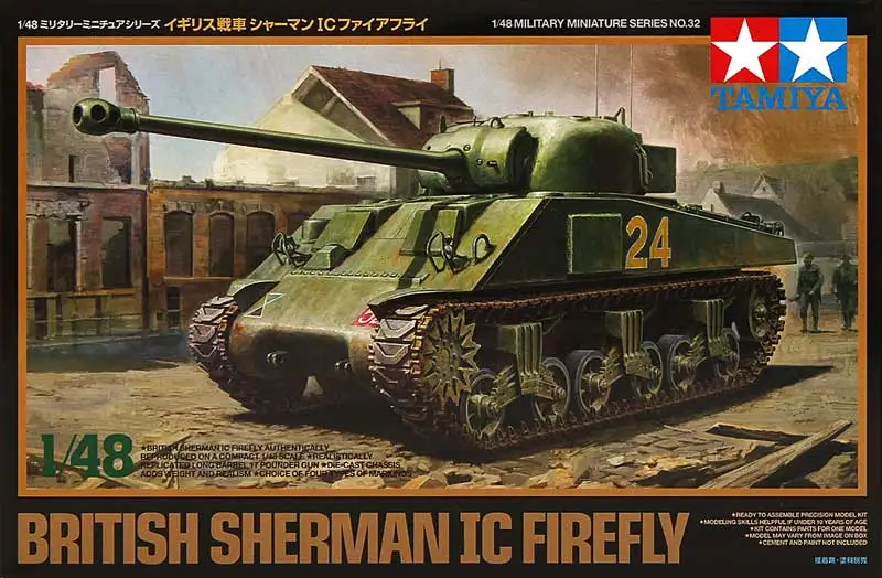 1/48 Tamiya Plastic Assembly Model Toy Static Model British Firefly Tank DIY Assembly Model Kit #32532
1/48 Tamiya Plastic Assembly Model Toy Static Model British Firefly Tank DIY Assembly Model Kit #32532