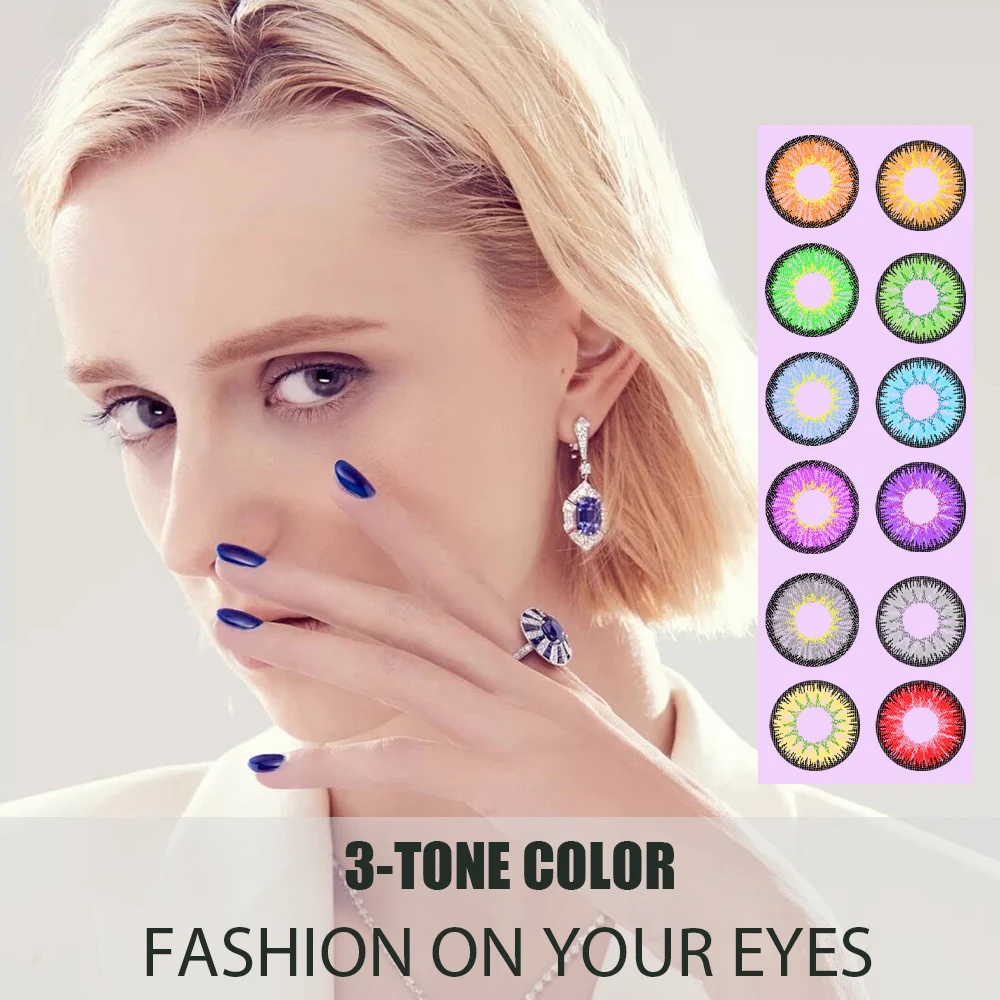 USA Classsic 3Tones Contact Lenses 12 Colors Contact Lense Fast Shipping Contact Lens Popular Lenses Eye Color COSPLAY
USA Classsic 3Tones Contact Lenses 12 Colors Contact Lense Fast Shipping Contact Lens Popular Lenses Eye Color COSPLAY