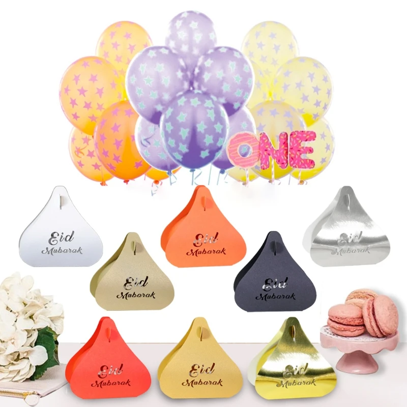 100Pcs Eid Mubarak Hollow Letter Candy Box Muslim Ramadan Triangle Chocolate Bag H3CF
100Pcs Eid Mubarak Hollow Letter Candy Box Muslim Ramadan Triangle Chocolate Bag H3CF