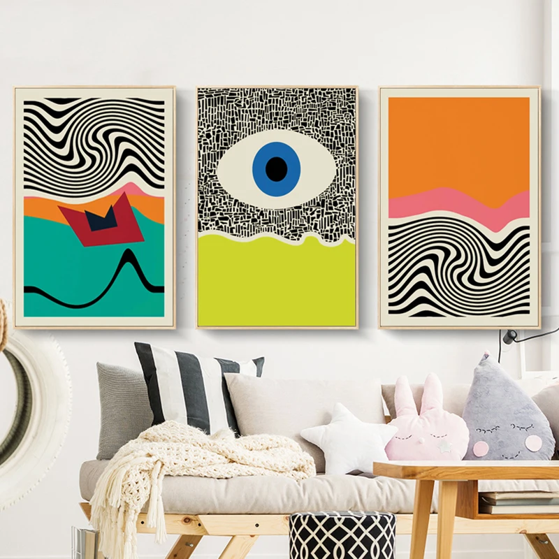 Abstract Geometric Canvas Painting Living Room Colorful Eye Posters and Prints Modern Nordic Wall Art Picture Bedroom Decor 
Abstract Geometric Canvas Painting Living Room Colorful Eye Posters and Prints Modern Nordic Wall Art Picture Bedroom Decor