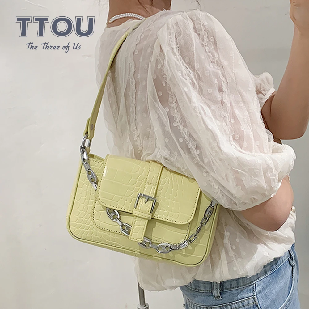 Crocodile Pattern Leather Underarm Shoulder Flap Bags For Women Vintage Trendy Female Handbag Ladies Chain Solid Color Purse
Crocodile Pattern Leather Underarm Shoulder Flap Bags For Women Vintage Trendy Female Handbag Ladies Chain Solid Color Purse