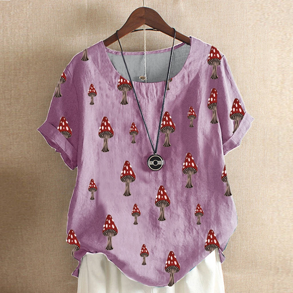 Женская футболка с коротким рукавом, круглым вырезом и графическим принтом
Женская футболка с коротким рукавом, круглым вырезом и графическим принтом