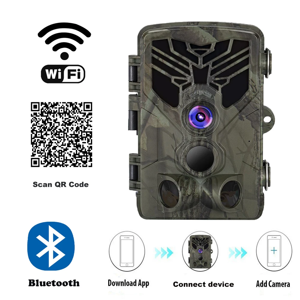 

Live Show Wild Trail Camera Wifi APP Bluetooth Control Hunting Cameras Wifi830 20MP 1080P Night Vision Wildlife Photo Traps