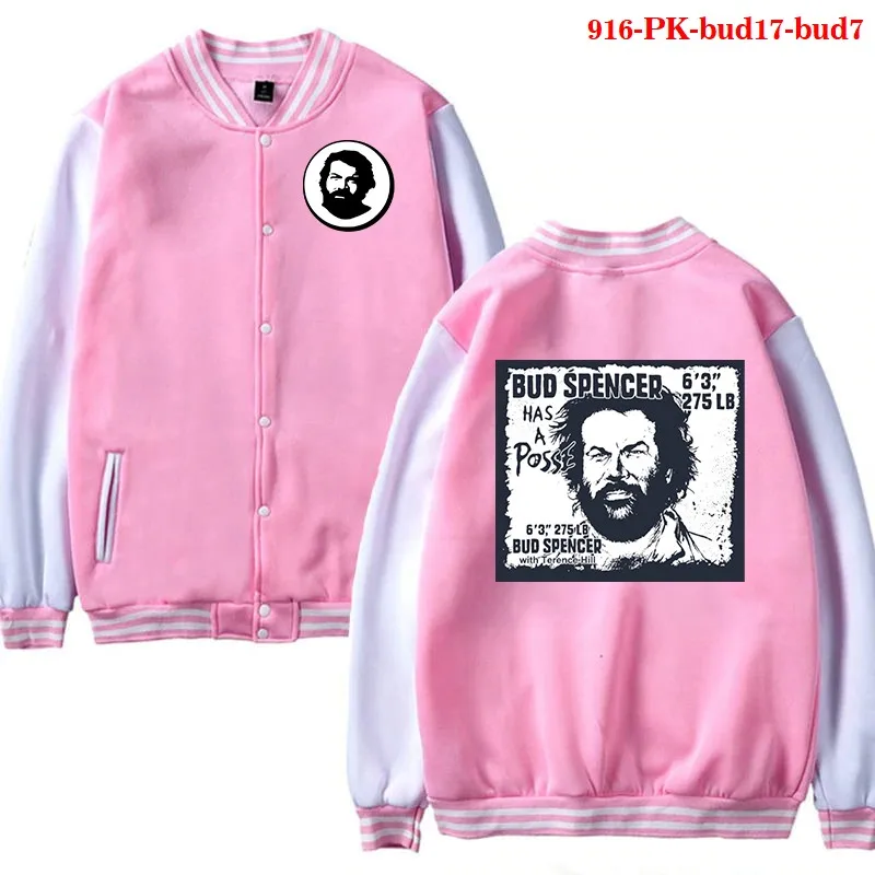 Streetwear Baseball Jacket Bud Spencer Men Clothing Women Autumn Fashion Baseball Uniform Boys Casual Sporswear Hip Hop Coat
Streetwear Baseball Jacket Bud Spencer Men Clothing Women Autumn Fashion Baseball Uniform Boys Casual Sporswear Hip Hop Coat