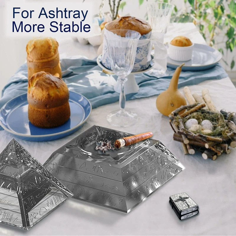 Pyramid Ashtray Epoxy Resin Mold Smoke Storage Box Casting Silicone Mould DIY Crafts Ornaments Making Tools
Pyramid Ashtray Epoxy Resin Mold Smoke Storage Box Casting Silicone Mould DIY Crafts Ornaments Making Tools