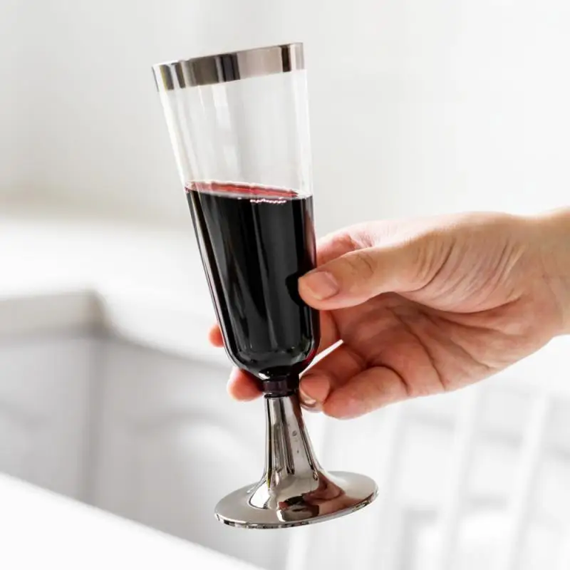 6pcs Disposable Bronzing Champagne Glass Plastic Edging Party Ice Cream Cup Disposable 150ml/180ml Food Grade Storage Cup cocina
6pcs Disposable Bronzing Champagne Glass Plastic Edging Party Ice Cream Cup Disposable 150ml/180ml Food Grade Storage Cup cocina