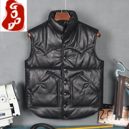 Natural Sheepskin Coat Men 100% Real Cow Leather Vest Winter Male Genuine Leather Jacket Thick Warm Men's Jackets 17851XP
Natural Sheepskin Coat Men 100% Real Cow Leather Vest Winter Male Genuine Leather Jacket Thick Warm Men's Jackets 17851XP