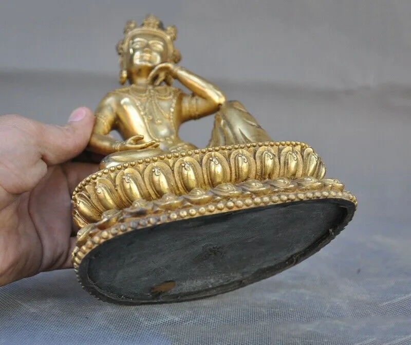 wedding decoration 8"Old Tibetan Buddhism Bronze 24k gold Gilt Tara Kwan-yin Guanyin Buddha statue
wedding decoration 8"Old Tibetan Buddhism Bronze 24k gold Gilt Tara Kwan-yin Guanyin Buddha statue