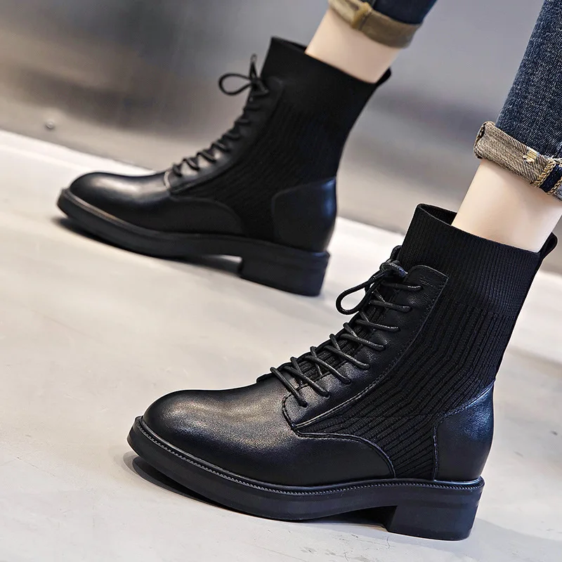 New Autumn Winter Korea Ankle Women Boots Soft Leather Platform Wedges Fashion Boots Increased Women's Shoes Boots
New Autumn Winter Korea Ankle Women Boots Soft Leather Platform Wedges Fashion Boots Increased Women's Shoes Boots