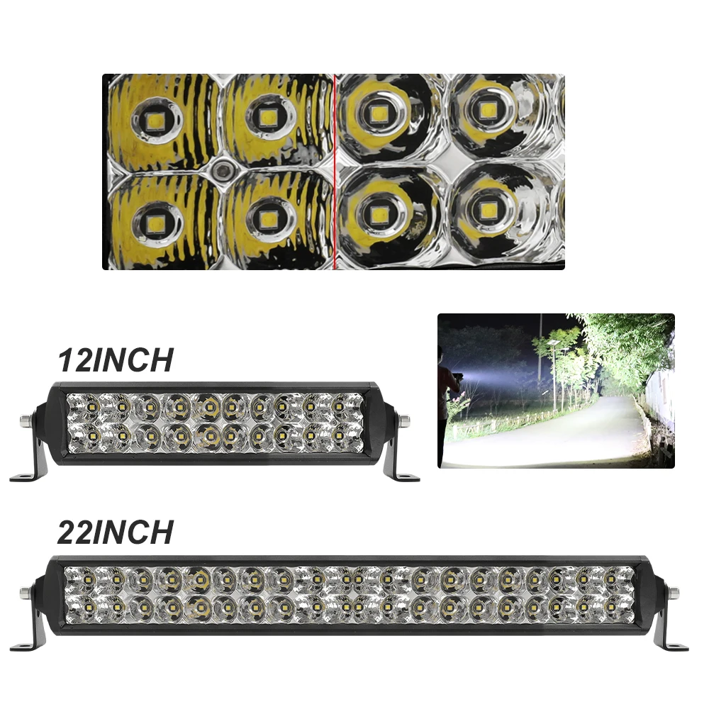 Barra LED Double Row Off road 4X4 12" 22 "32"42" Flood Spot 7D Car 52" inch LED Light Bar for Truck SUV
Barra LED Double Row Off road 4X4 12" 22 "32"42" Flood Spot 7D Car 52" inch LED Light Bar for Truck SUV