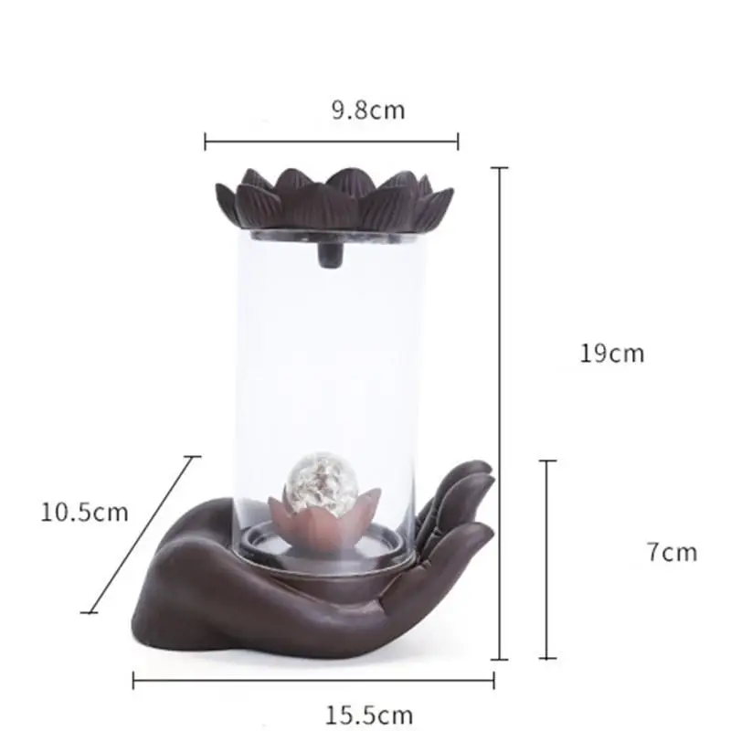 Fashion Bergamot Lotus Burner Smoke Waterfall Incense Burner Cone Incense Censer Living Room Decoration Aromatherapy Fountain
Fashion Bergamot Lotus Burner Smoke Waterfall Incense Burner Cone Incense Censer Living Room Decoration Aromatherapy Fountain