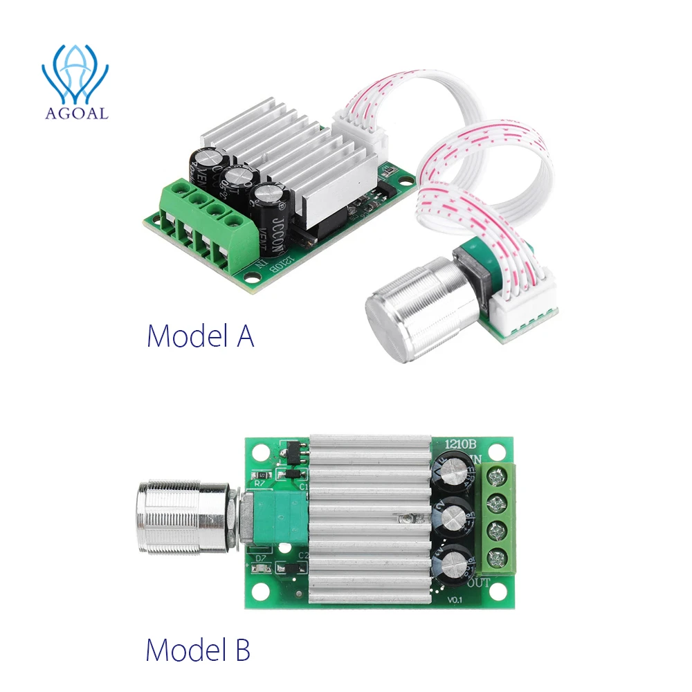 DC 12V To 24V 10A High Power PWM DC Motor Speed Controller Regulate Speed Temperature And Dimming + Speed Regulating Small Board
DC 12V To 24V 10A High Power PWM DC Motor Speed Controller Regulate Speed Temperature And Dimming + Speed Regulating Small Board