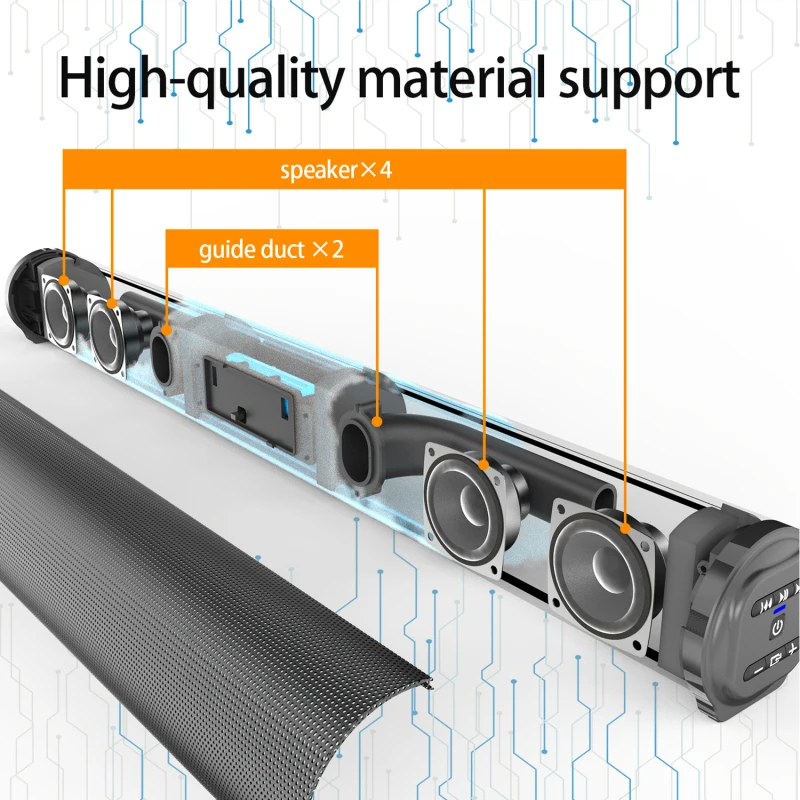 Column Powerful Home Theater TV Sound Bar Speaker Wired Wireless Bluetooth Surround Soundbar For PC TV Speakers
Column Powerful Home Theater TV Sound Bar Speaker Wired Wireless Bluetooth Surround Soundbar For PC TV Speakers