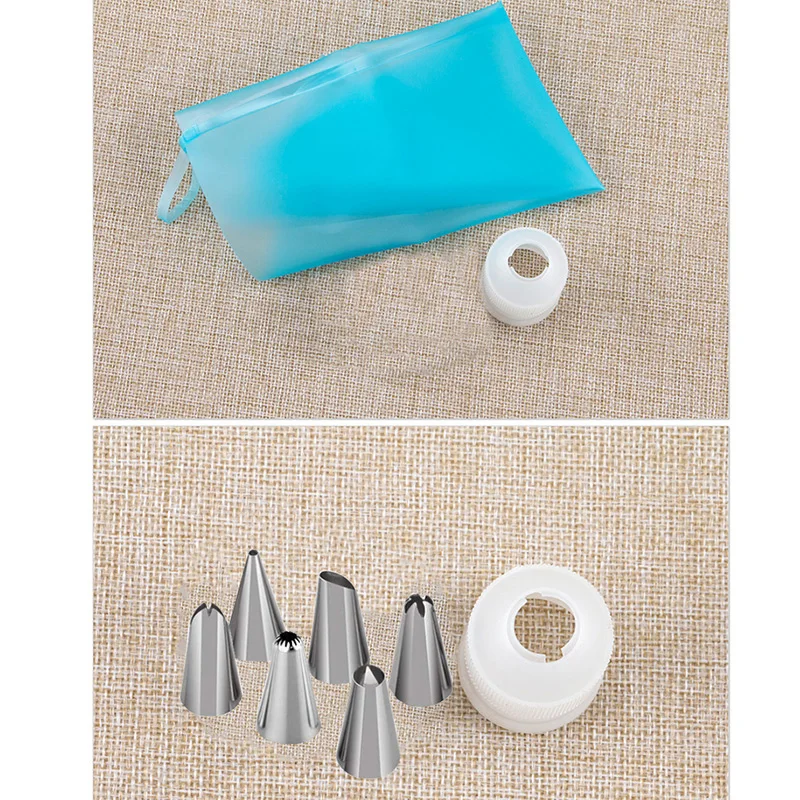 4/8pcs Silicone Cake Pastry Bag Tips Stainless Cake Decorating Tools Kitchen DIY Icing Cream Reusable Pastry Bags Nozzle Sets
4/8pcs Silicone Cake Pastry Bag Tips Stainless Cake Decorating Tools Kitchen DIY Icing Cream Reusable Pastry Bags Nozzle Sets