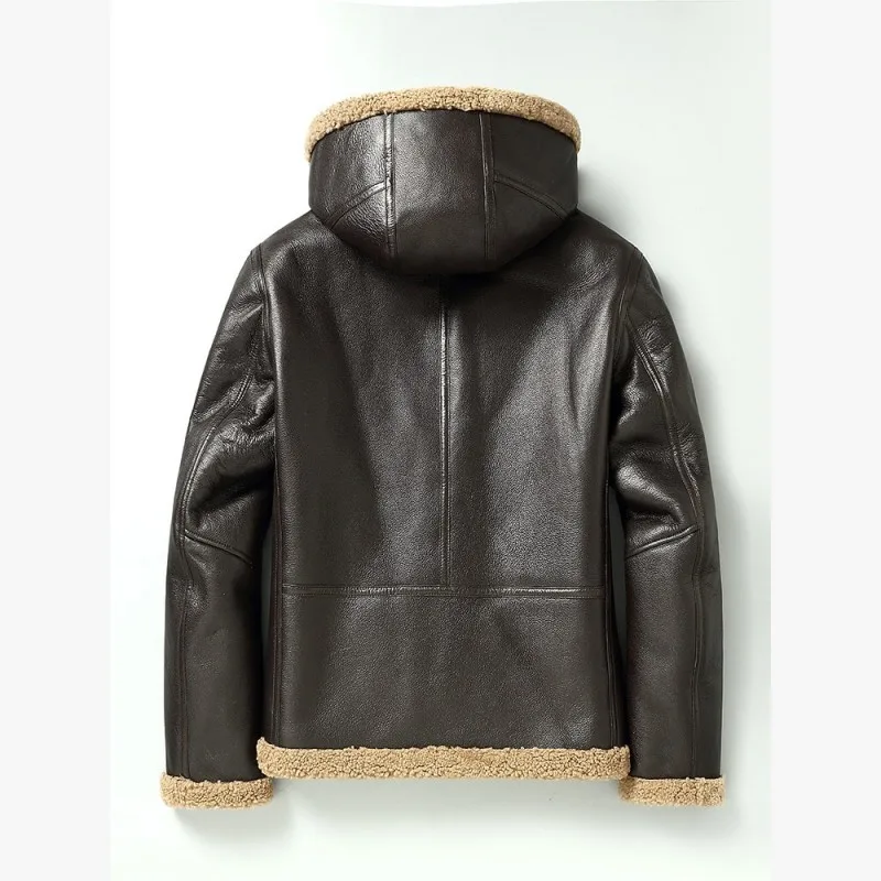 Leather Original Sheepskin Hooded Coat Men Luxury Winter Motorcycle Genuine Leather Jacket Real Fur Jacket Outerwear Plus Size
Leather Original Sheepskin Hooded Coat Men Luxury Winter Motorcycle Genuine Leather Jacket Real Fur Jacket Outerwear Plus Size