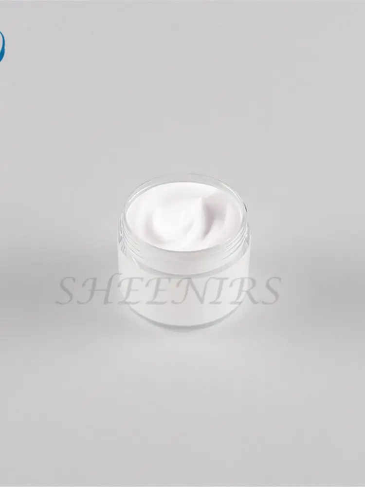 

Free Shipping 220pcs 5ml 5 Gram Plastic Pot Jars with concave bottom 5g Cosmetic Containers Sample Empty Container White Jar