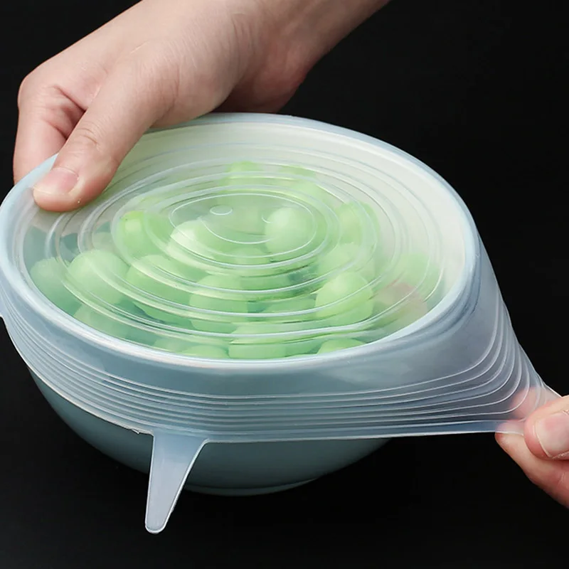 New 6Pcs Silicone Stretch Lids Reusable Durable Expandable Lids Food Save Silicone Covers Stretch For Container Bowl And Cup-35
New 6Pcs Silicone Stretch Lids Reusable Durable Expandable Lids Food Save Silicone Covers Stretch For Container Bowl And Cup-35