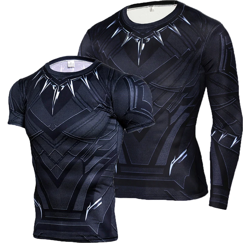 Рубашка мужская компрессионная с длинным рукавом спортивная одежда черной