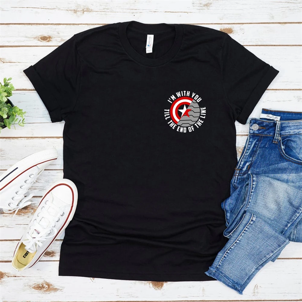 Winter Soldier Shirt with Saying I'm with You T-shirt Women Graphic Harajuku Tops TX5323
Winter Soldier Shirt with Saying I'm with You T-shirt Women Graphic Harajuku Tops TX5323