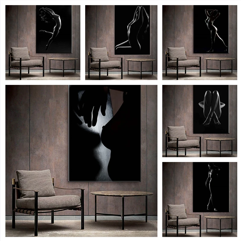 Abstract Sexy Woman with Black and White Body Art Canvas Painting Modern Nude Art Posters and Prints Wall Picture for Home Decor
Abstract Sexy Woman with Black and White Body Art Canvas Painting Modern Nude Art Posters and Prints Wall Picture for Home Decor