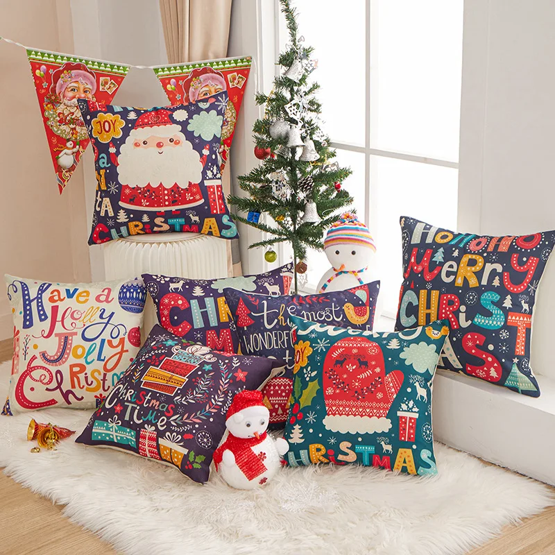 Christmas Cushion Cover 45x45CM Cartoon Santa Decorative Pillows Case New Year Xmas Kids Gifts Home Bedroom Bed Sofa Pillowcase
Christmas Cushion Cover 45x45CM Cartoon Santa Decorative Pillows Case New Year Xmas Kids Gifts Home Bedroom Bed Sofa Pillowcase