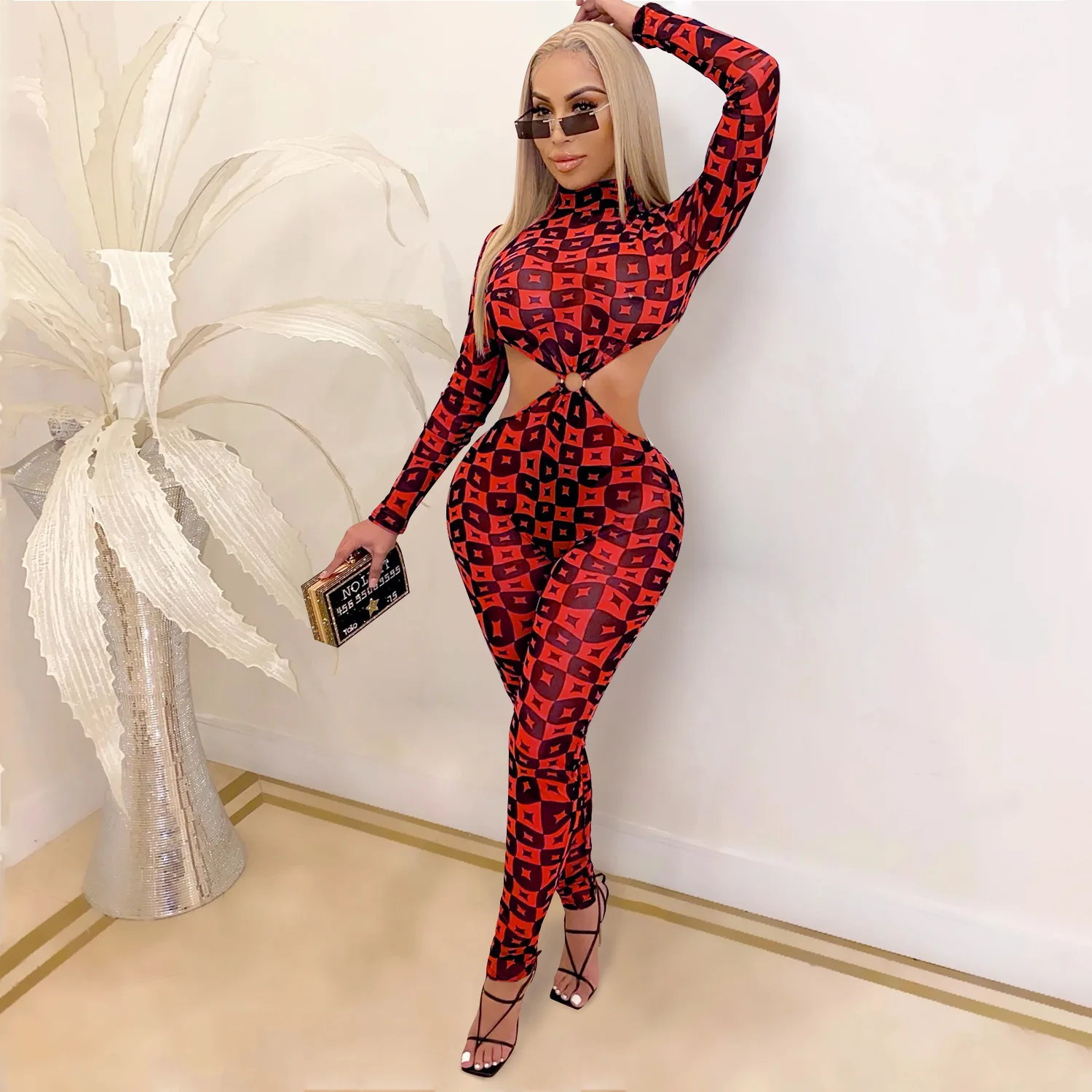 Zoctuo Cut Out Sexy Jumpsuits Autumn Winter Long Sleeve Jumpsuit For Women Fashion Sexy Party Club Print Romper For Women
Zoctuo Cut Out Sexy Jumpsuits Autumn Winter Long Sleeve Jumpsuit For Women Fashion Sexy Party Club Print Romper For Women