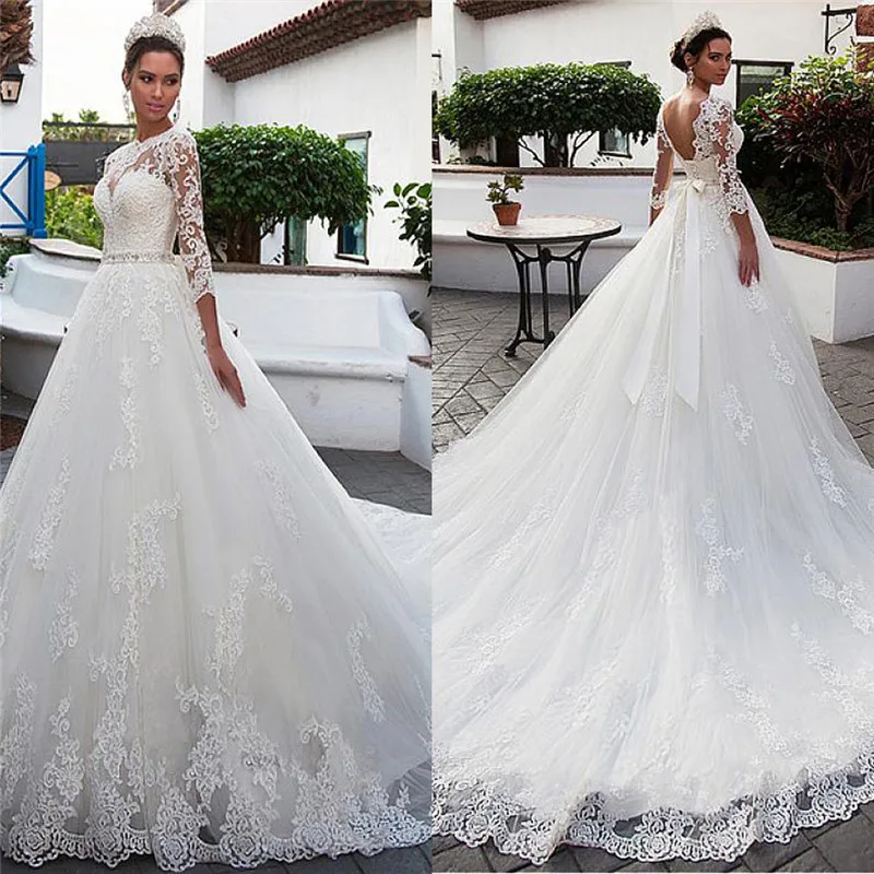 Кружевное свадебное платье-трапеция с рукавами три четверти и аппликацией, садовое свадебное платье с завязкой на спине и лентой, модное пл...
Кружевное свадебное платье-трапеция с рукавами три четверти и аппликацией, садовое свадебное платье с завязкой на спине и лентой, модное пл...