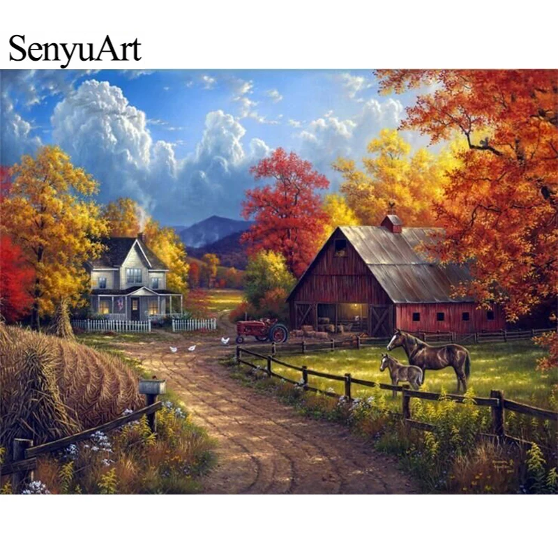 5D DIY Rhinestone Diamond Painting Full Round Drills Picture Landscape House Paint By Numbers Cross-stitch Kit Embroidery Mosaic
5D DIY Rhinestone Diamond Painting Full Round Drills Picture Landscape House Paint By Numbers Cross-stitch Kit Embroidery Mosaic
