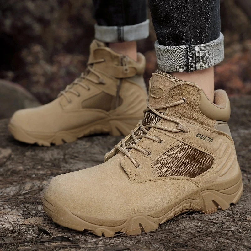 DELTA Men Hiking Trekking Shoes Military Desert Tactical Boot Army Breathable Hunting Climbing Work Shoes Ankle Boots 45 46
DELTA Men Hiking Trekking Shoes Military Desert Tactical Boot Army Breathable Hunting Climbing Work Shoes Ankle Boots 45 46
