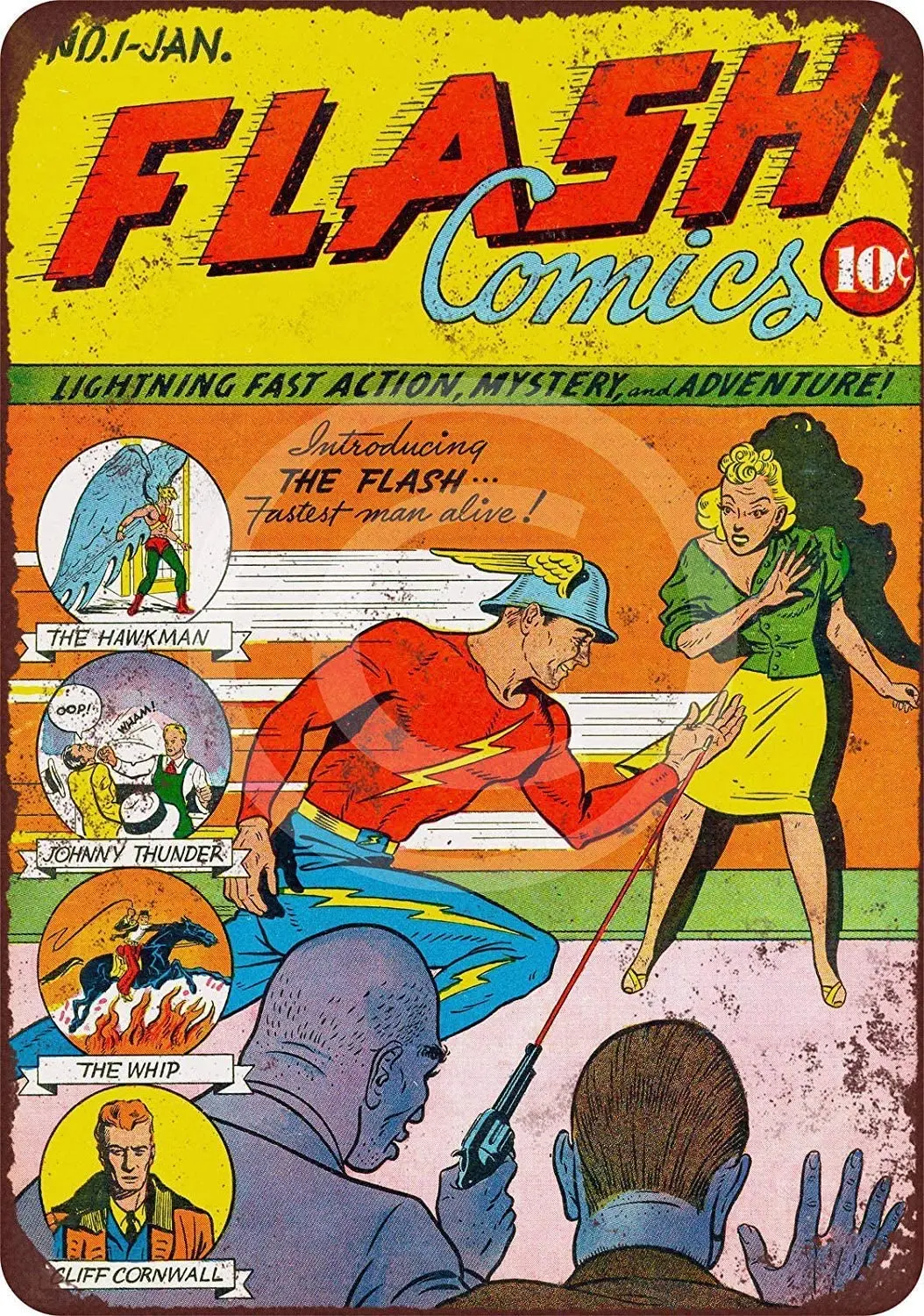 Vintage Tin Sign The Flash Comics #1 Reproduction Metal Tin Sign 8 X 12 Wall Stickers
Vintage Tin Sign The Flash Comics #1 Reproduction Metal Tin Sign 8 X 12 Wall Stickers