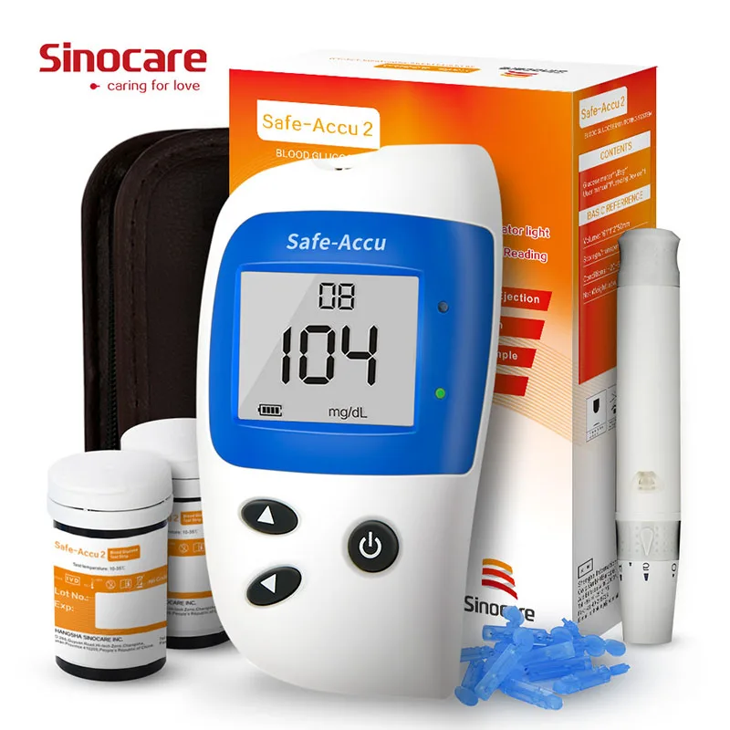 Медицинский диабет Sinocare Safe Accu2 CE глюкометр для измерения уровня сахара в прибор