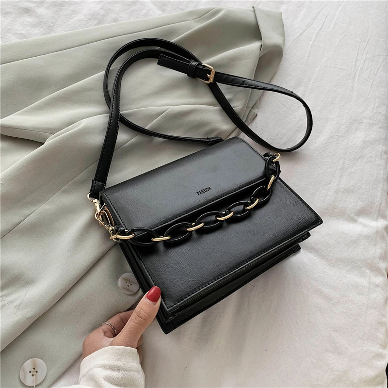 Women Shoulder Bag Fashion Casual Solid Color Chains Design Messenger Bag Small Square Crossbody Bags for Women Ladies Hand Bags
Women Shoulder Bag Fashion Casual Solid Color Chains Design Messenger Bag Small Square Crossbody Bags for Women Ladies Hand Bags