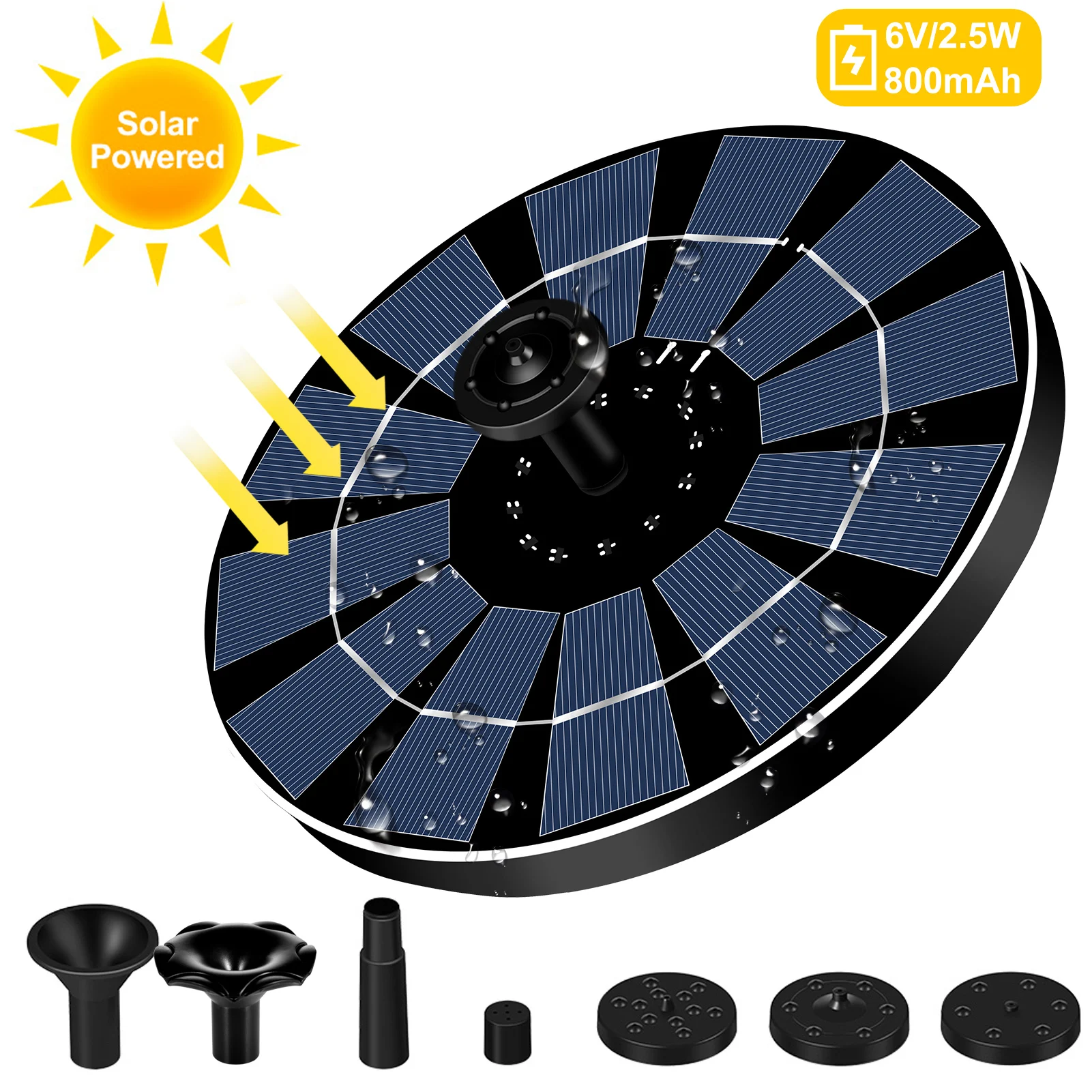 Upgraded Solar Power Water Fountain Garden Pool Pond Outdoor Bird Bath Floating Water Fountain Pump-Patio Landscape Pond Decor
Upgraded Solar Power Water Fountain Garden Pool Pond Outdoor Bird Bath Floating Water Fountain Pump-Patio Landscape Pond Decor