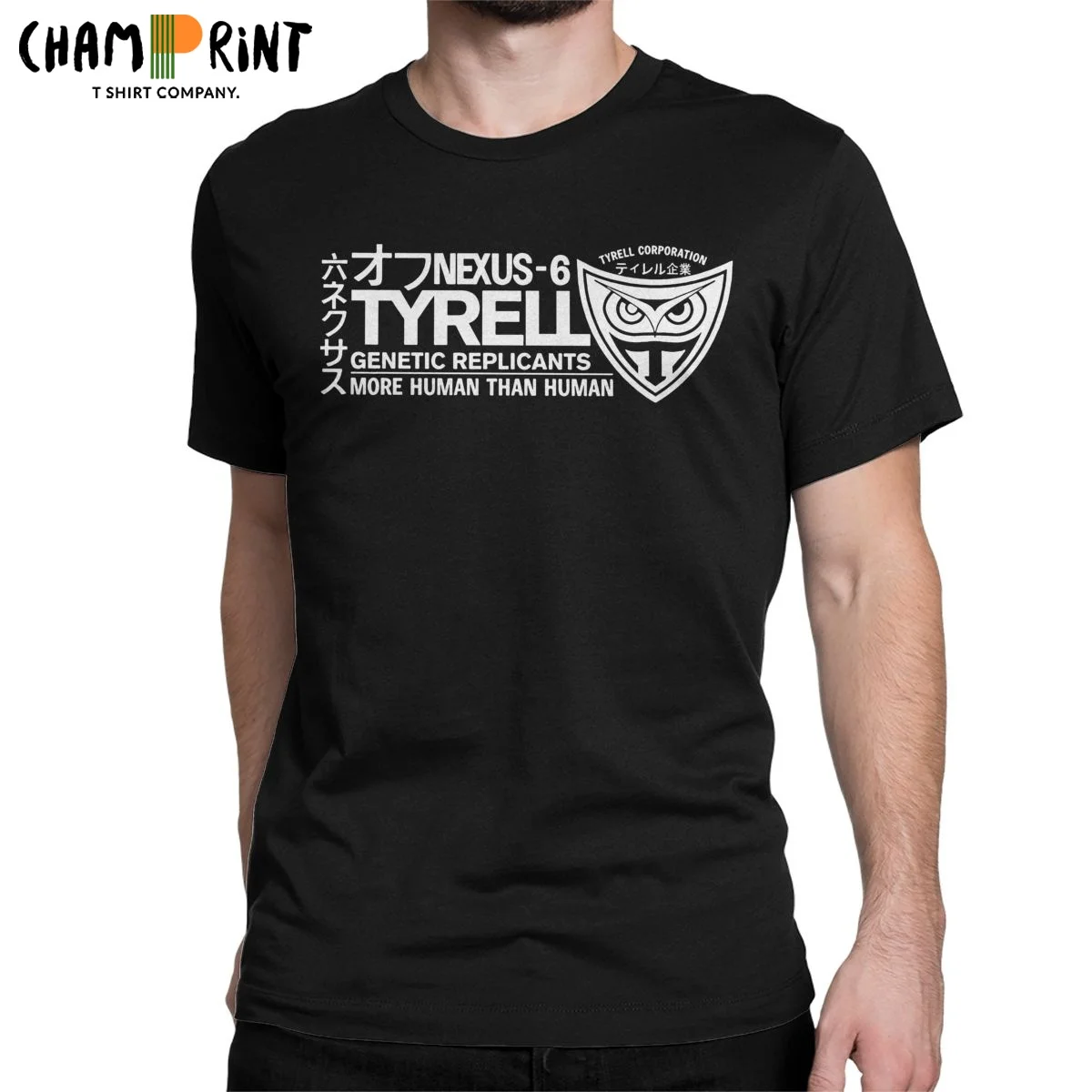 

Tyrell Nexus 6 Blade Runner T Shirt Men's Pure Cotton Awesome T-Shirt Crewneck Sci Fi Movie Tee Shirt Short Sleeve Clothes