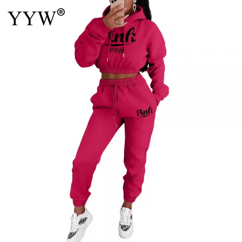 2022 New Women PINK Tracksuit Hoodies Casual Solid Color Thick Pullover Long Pant Two-piece Set Autumn Fleece Jogger Sports Suit
2022 New Women PINK Tracksuit Hoodies Casual Solid Color Thick Pullover Long Pant Two-piece Set Autumn Fleece Jogger Sports Suit