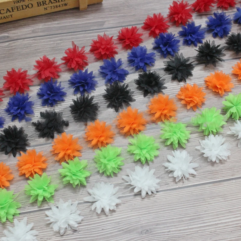 5 yards 44mm 3D Chiffon Floral Heads Mesh Yarn Ribbons DIY Headwear Clothing Wedding Dress Accessories Decor
5 yards 44mm 3D Chiffon Floral Heads Mesh Yarn Ribbons DIY Headwear Clothing Wedding Dress Accessories Decor