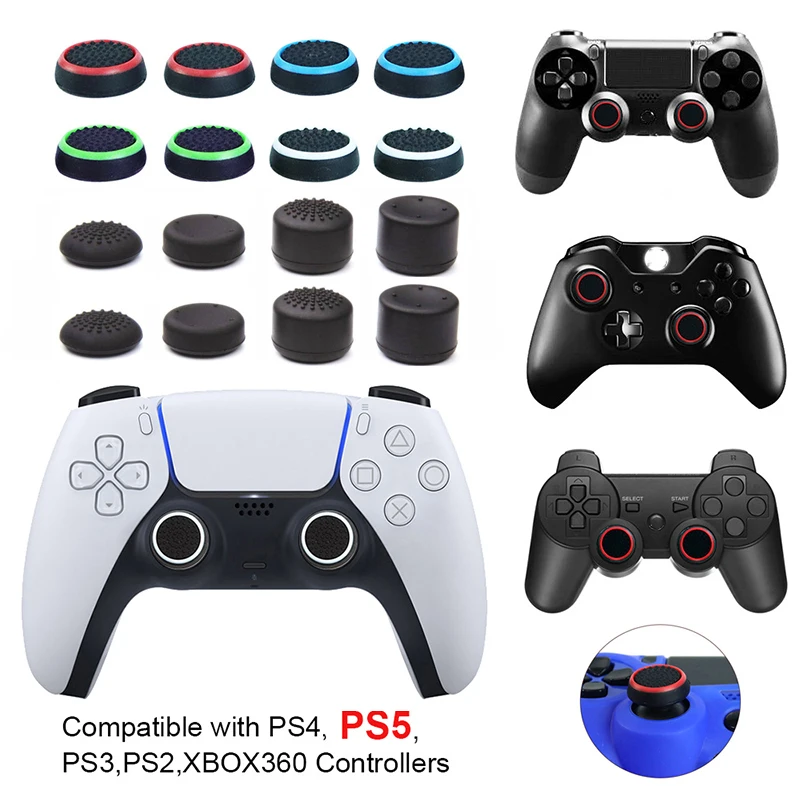 Силиконовые накладки на стики для аналоговых контроллеров PS5 8 шт.|Запасные части|