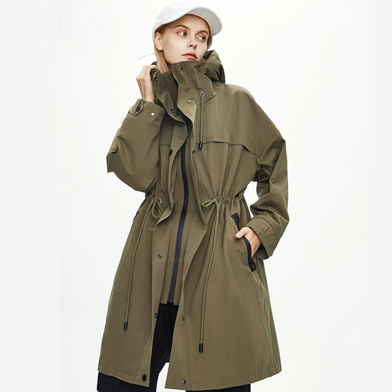 Pop Autumn Women Trench Coat Lace-Up Belt Waist Design Women Hooded Long Coat Casaco Feminino Abrigo Mujer Cotton Trench Femme
Pop Autumn Women Trench Coat Lace-Up Belt Waist Design Women Hooded Long Coat Casaco Feminino Abrigo Mujer Cotton Trench Femme